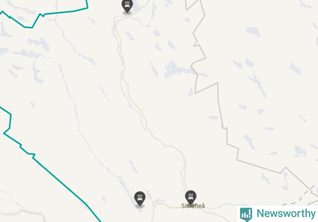 Karta över viltolyckor i Sollefteå kommun