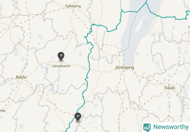 Karta över Habo kommun