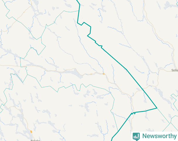Karta över Ragunda kommun