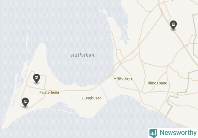 Karta över viltolyckor i Vellinge kommun