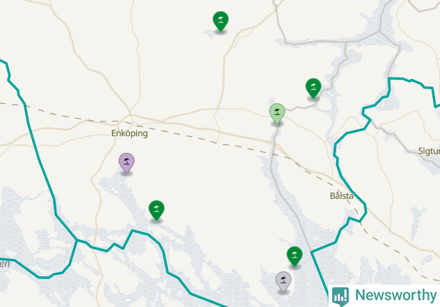 Karta över Enköpings kommun