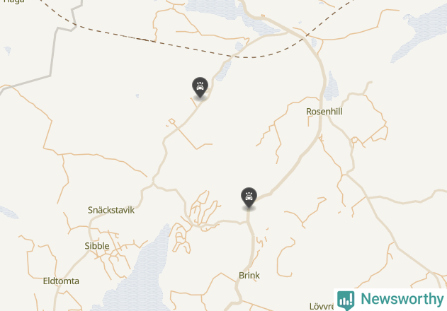 Karta över viltolyckor i Botkyrka kommun