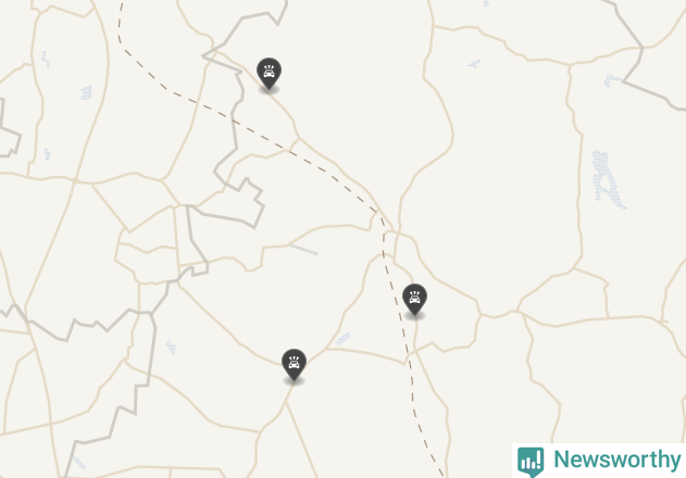 Karta över viltolyckor i Svalövs kommun