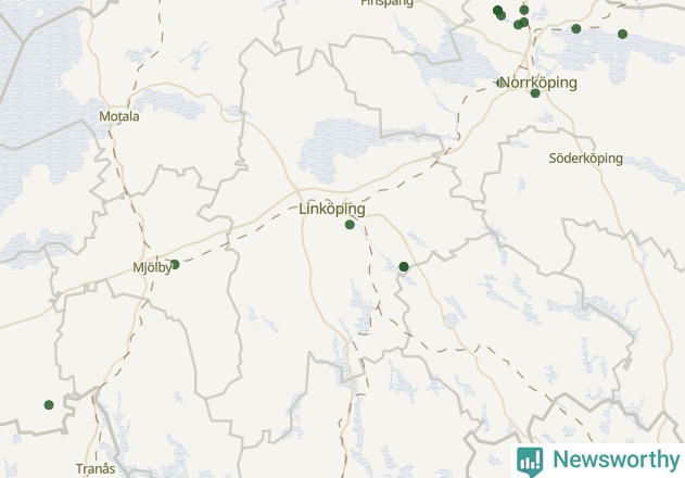 Karta över Linköpings kommun
