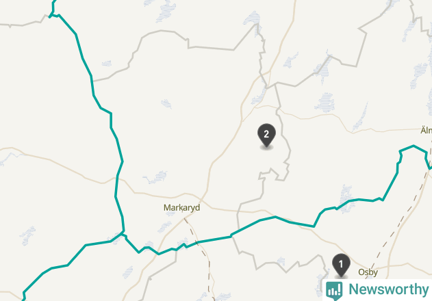 Karta över väderstationer i artikeln