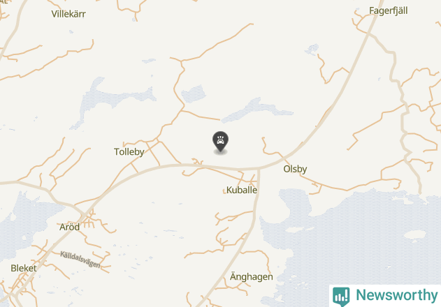 Karta över viltolyckor i Tjörns kommun