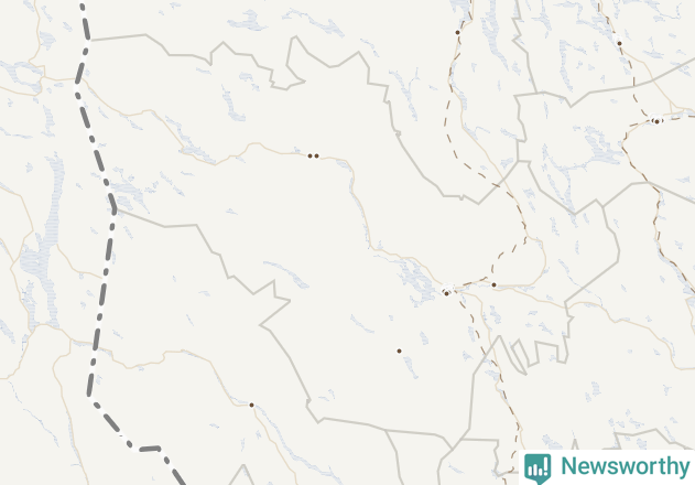 Karta över Härjedalens kommun