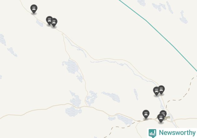 Karta över viltolyckor i Älvsbyns kommun