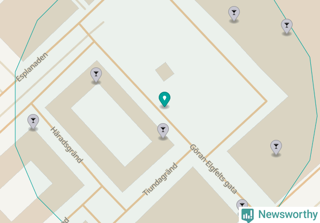 Karta över Täby kommun