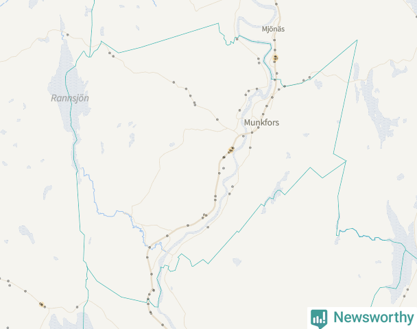 Karta över Munkfors kommun