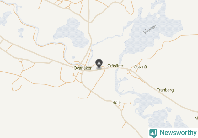 Karta över viltolyckor i Ovanåkers kommun