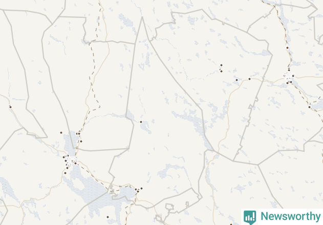 Karta över Rättviks kommun
