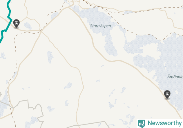 Karta över Fagersta kommun