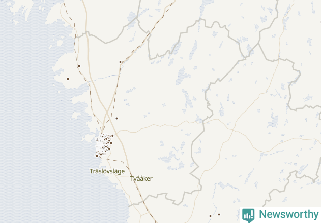 Karta över Varbergs kommun