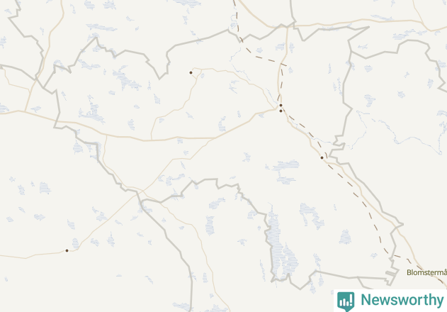 Karta över Högsby kommun