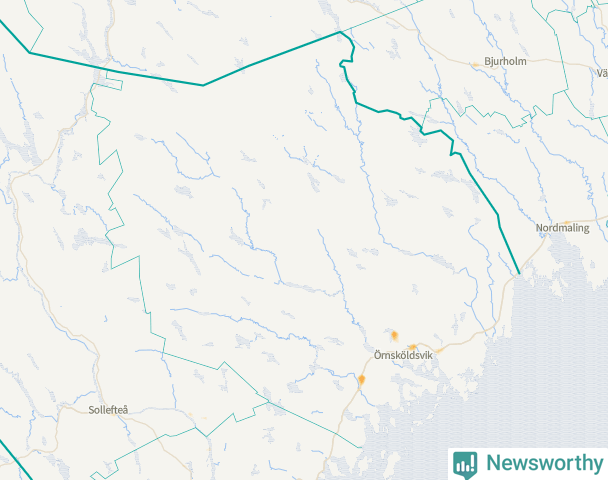 Karta över Örnsköldsviks kommun