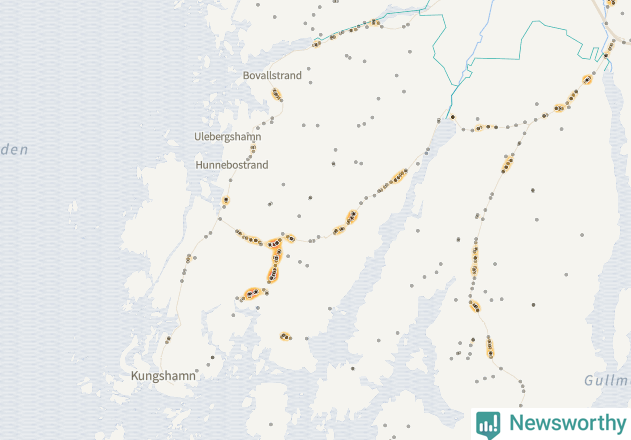 Karta över Sotenäs kommun