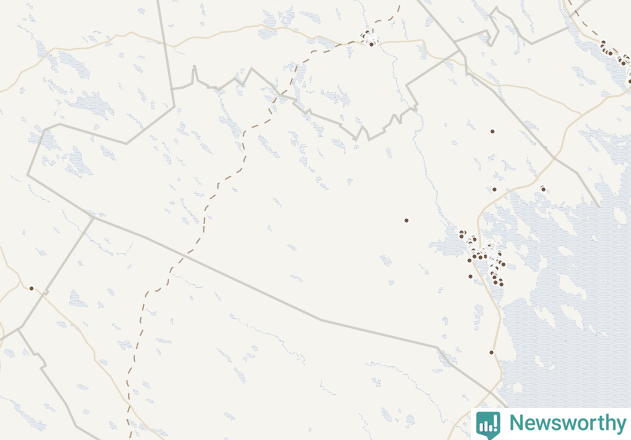 Karta över Piteå kommun