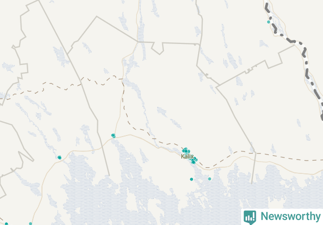 Karta över Kalix kommun