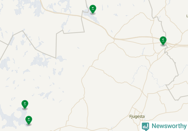 Karta över Lekebergs kommun