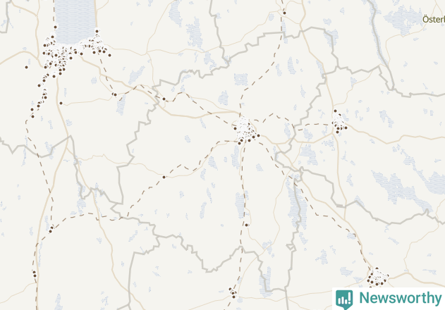 Karta över Nässjö kommun