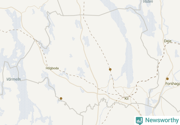 Karta över Kils kommun