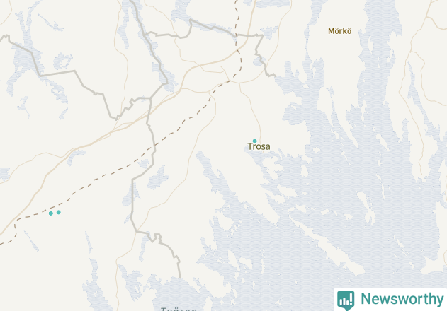 Karta över Trosa kommun