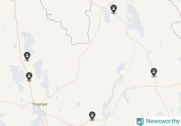 Karta över Tingsryds kommun