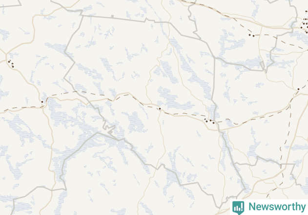 Karta över Gnesta kommun