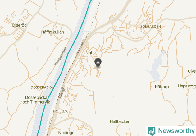 Karta över viltolyckor i Ale kommun