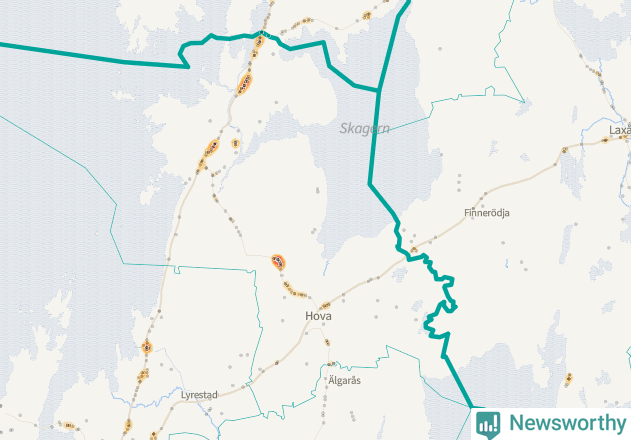 Karta över Gullspångs kommun