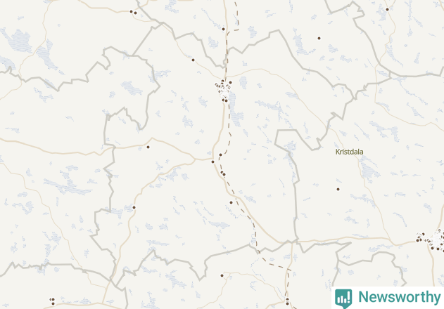 Karta över Hultsfreds kommun