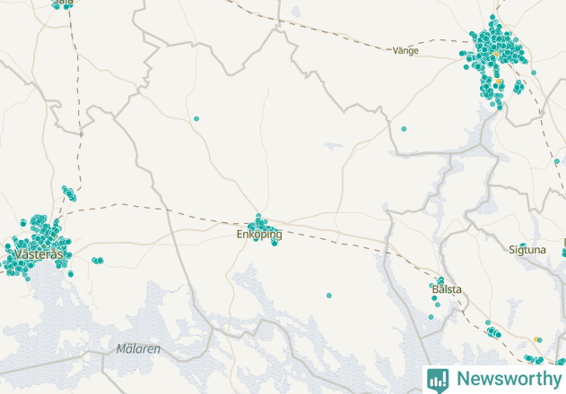 Karta över Enköpings kommun
