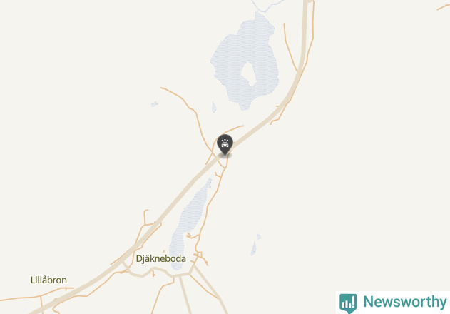 Karta över viltolyckor i Robertsfors kommun