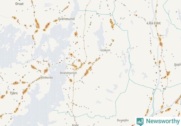 Karta över Stenungsunds kommun