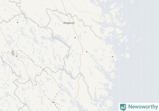 Karta över Valdemarsviks kommun