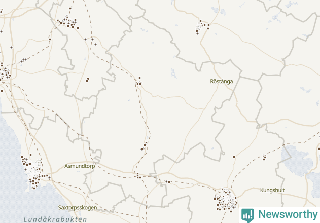 Karta över Svalövs kommun