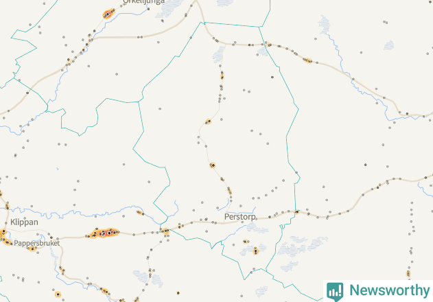 Karta över Perstorps kommun