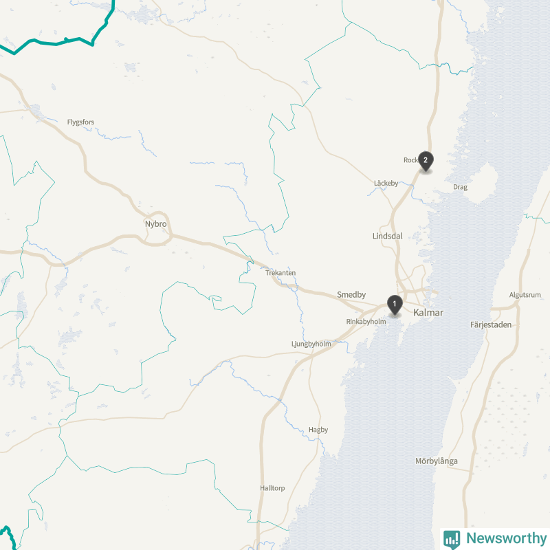 Karta över väderstationer på Gotland