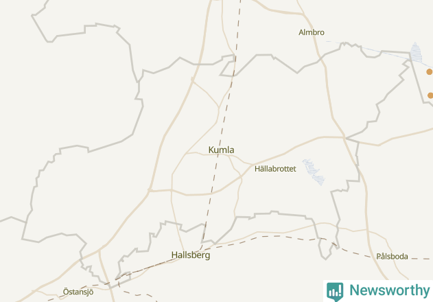 Karta över Kumla kommun