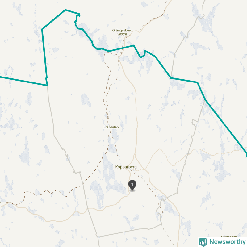 Karta över Ljusnarsbergs kommun