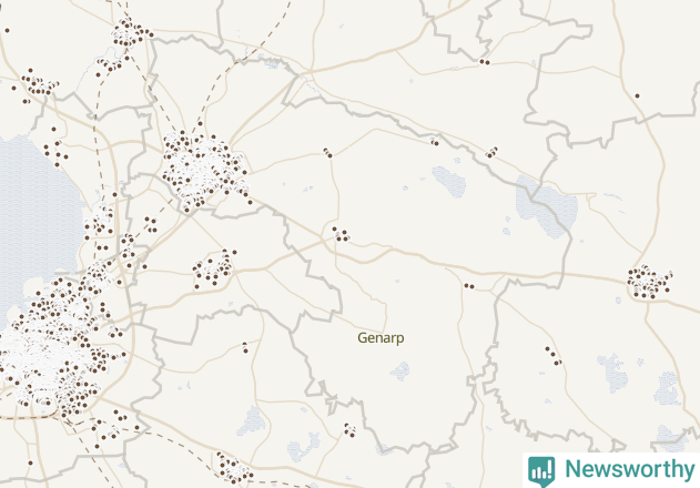 Karta över Lunds kommun