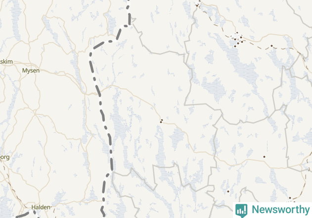 Karta över Årjängs kommun