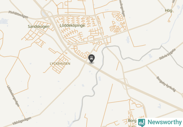 Karta över viltolyckor i Kävlinge kommun