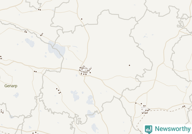 Karta över Sjöbo kommun