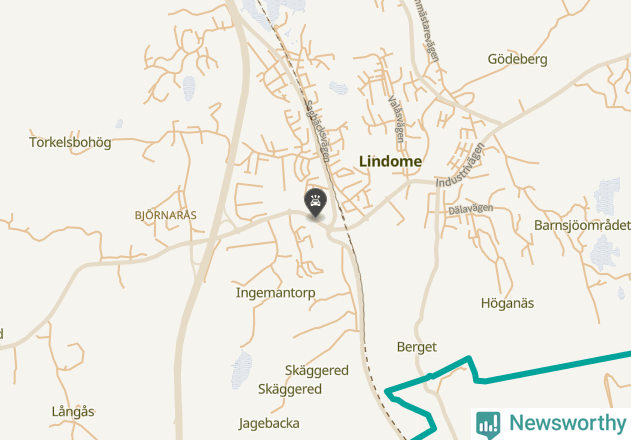 Karta över viltolyckor i Mölndals kommun