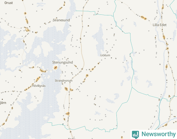 Karta över Stenungsunds kommun