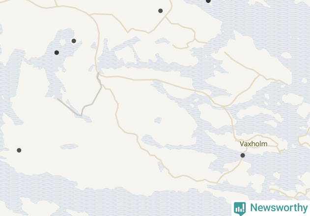 Karta över Vaxholms kommun