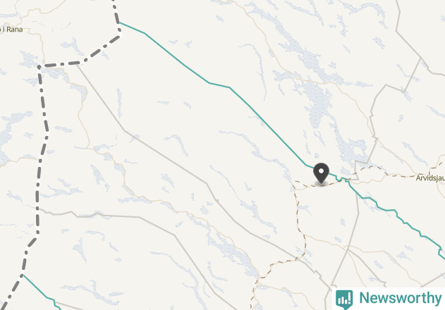 Karta över väderstationer i artikeln