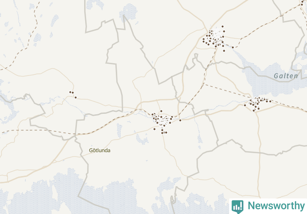 Karta över Arboga kommun